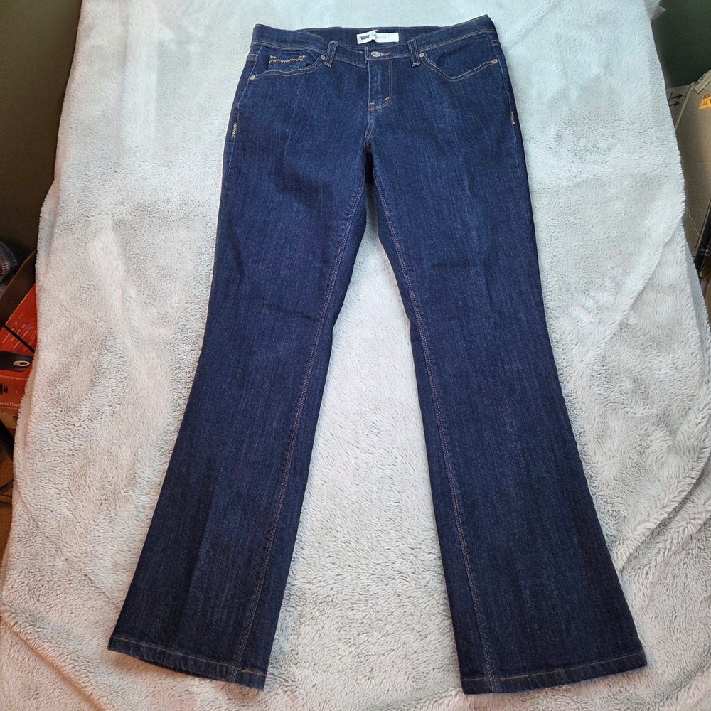 Levis 515 Boot Cut Jeans‎ Womens 12 Dark Wash Blue Stretch Mid Rise Denim Pants